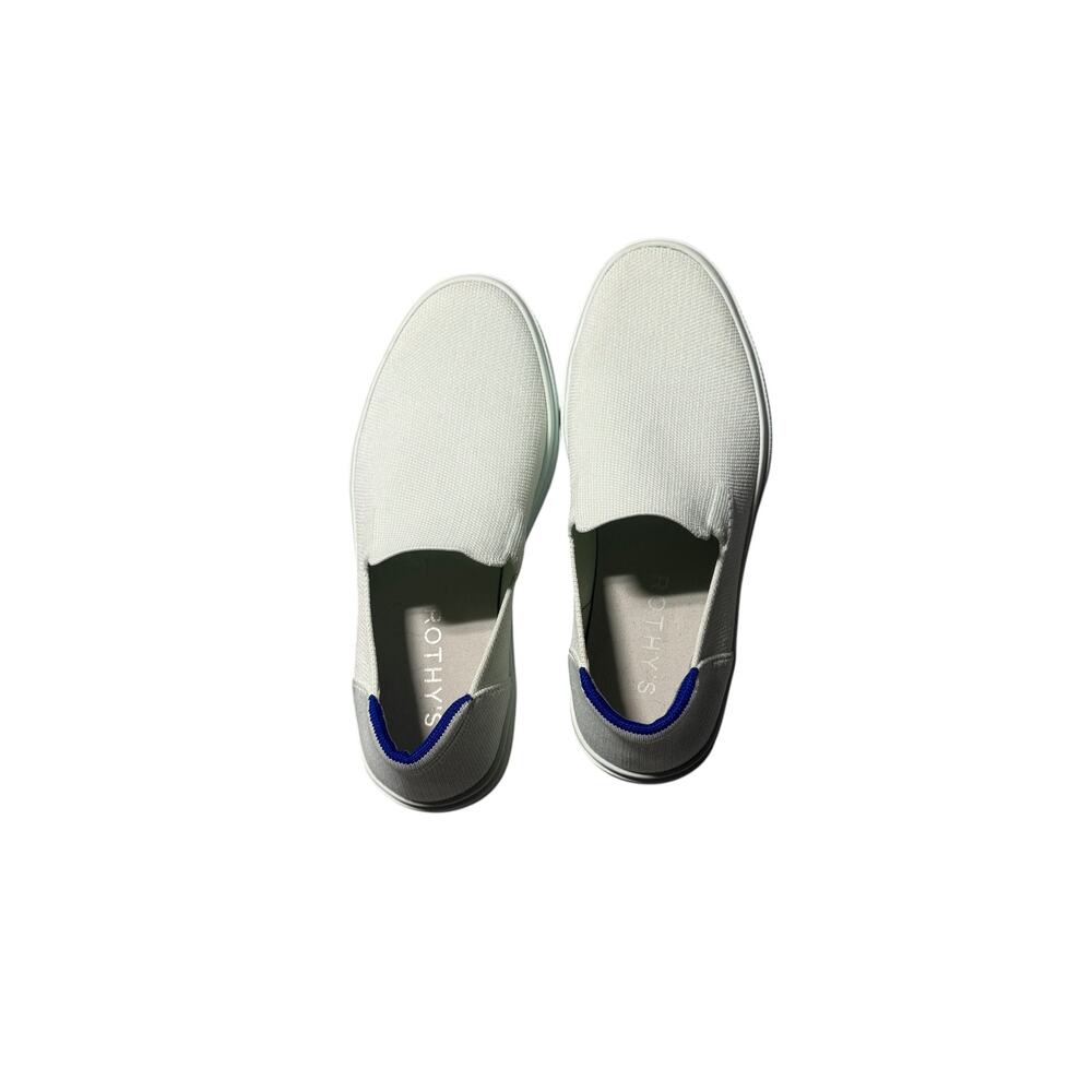 Rothy's Original Athletic Sneakers Unisex M6.5 W8 Ivory Knit Slip On Low Top - Picture 3 of 13